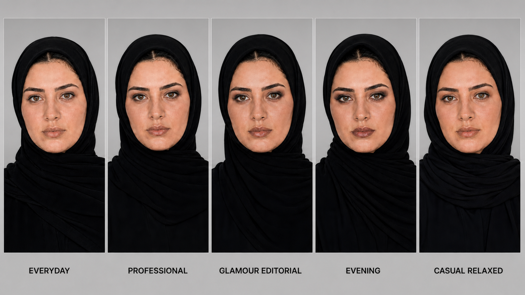 Noura character styling variations